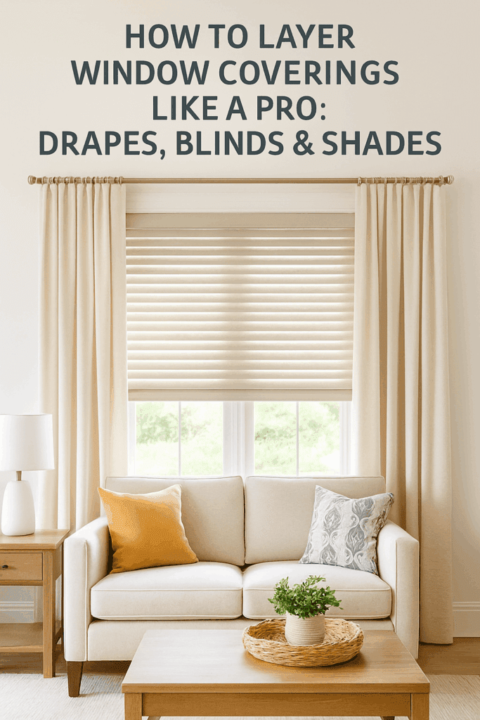 How to Layer Window Coverings Like a Pro