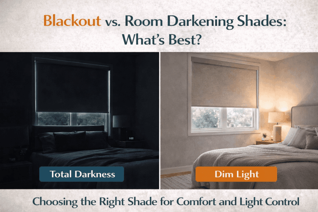 Blackout vs. Room Darkening Shades